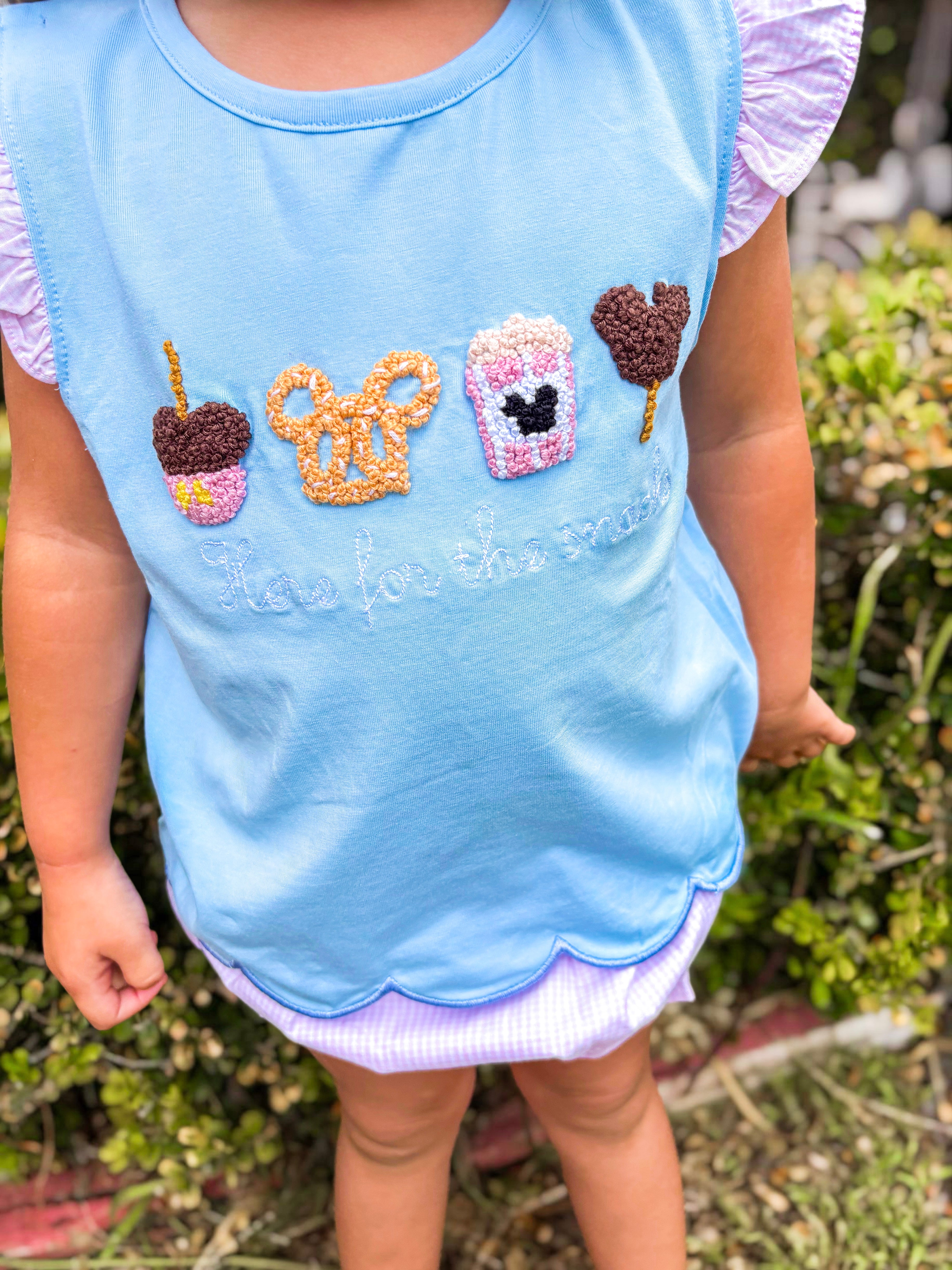 Girls French Knot Snacks Bloomer Set RTS