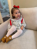 Girls Holiday Toile Bubble