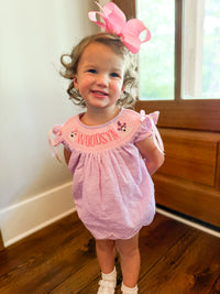 PRE ORDER Girls Custom Smock Friendly Ghosts Bubble | ETA to LBS: SEPTEMBER