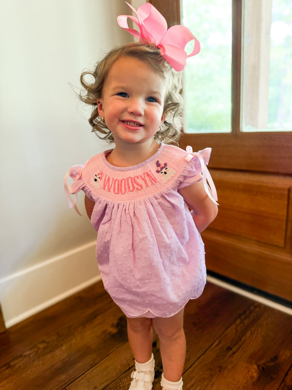 Girls “BOO” Smocked Friendly Ghosts Bubble