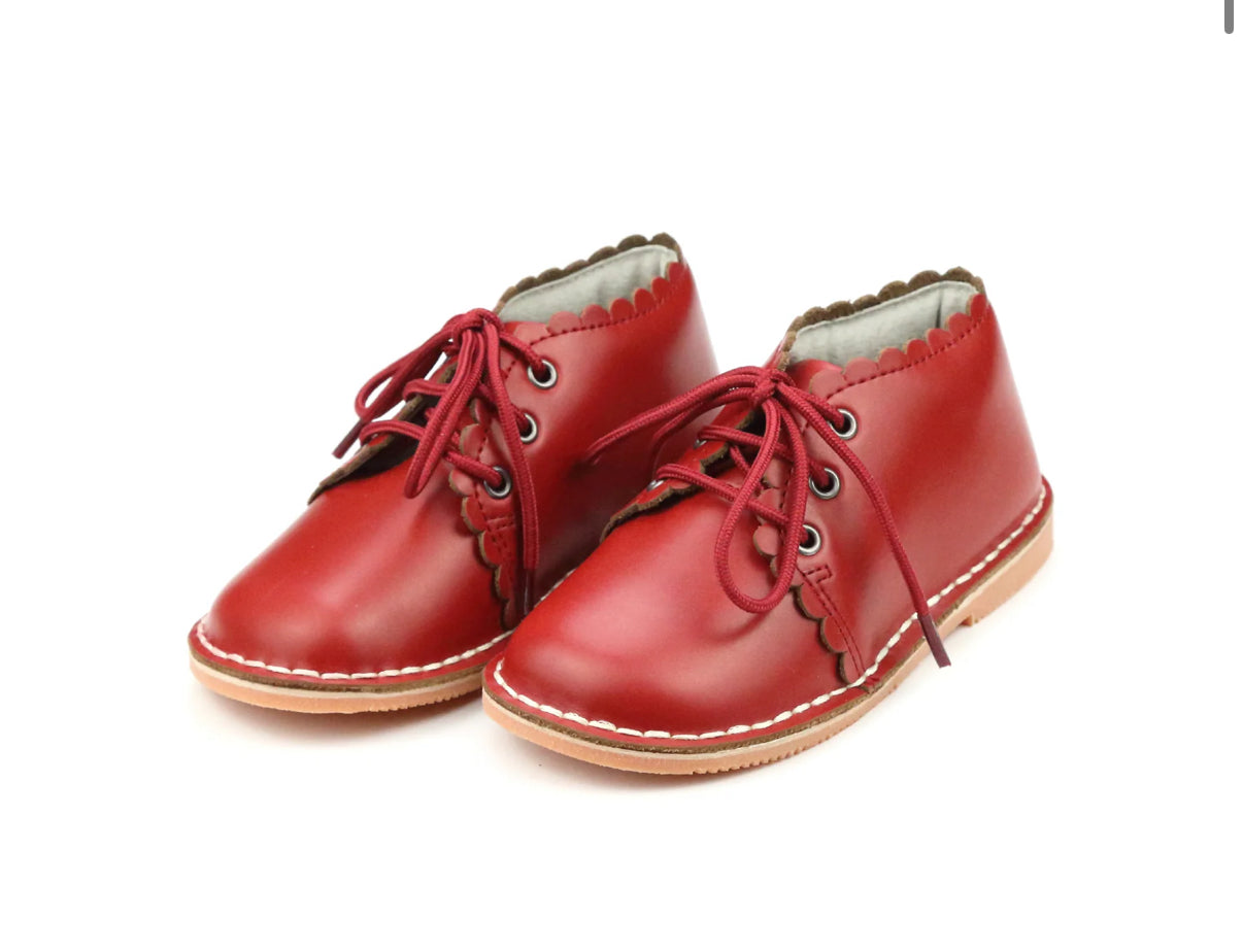 PRE ORDER Georgie Scalloped Lace Up Boot
