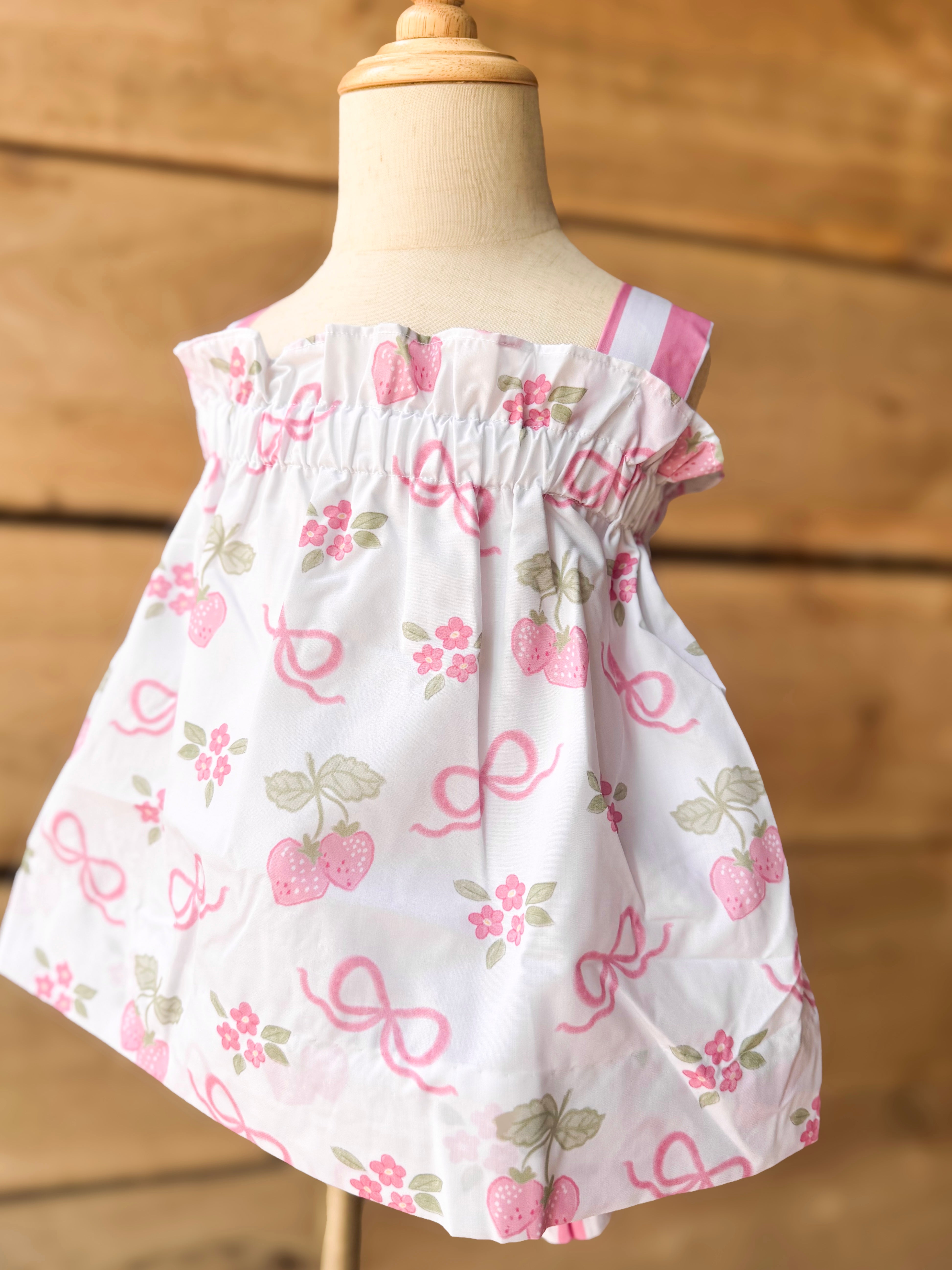 Girls Berry Cute Bows Bloomer Set & Dress