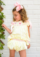Girls Golden Flutter Bloomer Set & Dress
