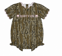 Girls French Knot “Daddy’s Girl” Bottomland Bubble