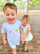 Boys French Knot Ice Cream Short Set