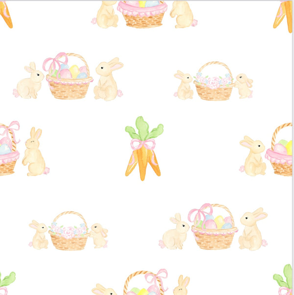 PRE ORDER Girls Bunny Print Knit Bubble