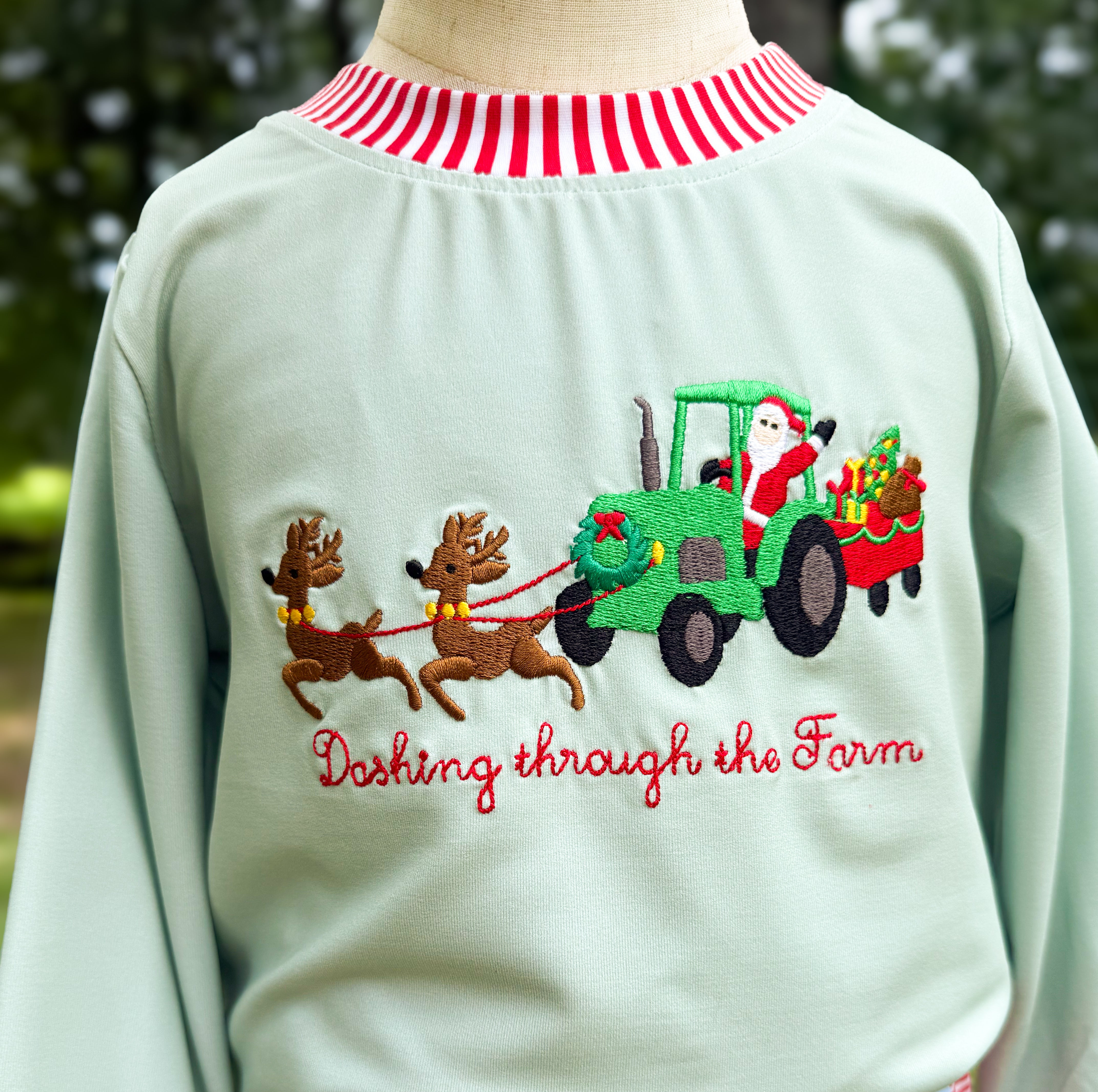 PRE ORDER Boys Dashing Through The Farm  Embroidered Jogger Set | ETA to LBS: OCTOBER