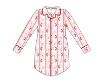 Women’s Pink Santa Knit Tunic Gown RTS