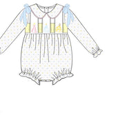 Girls Royal Dreams Smocked Bubble