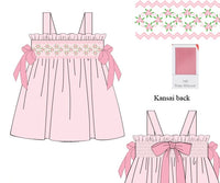 PRE ORDER Girls Floral Heirloom Smocked Bloomer Set & Dress | ETA to LBS: APRIL