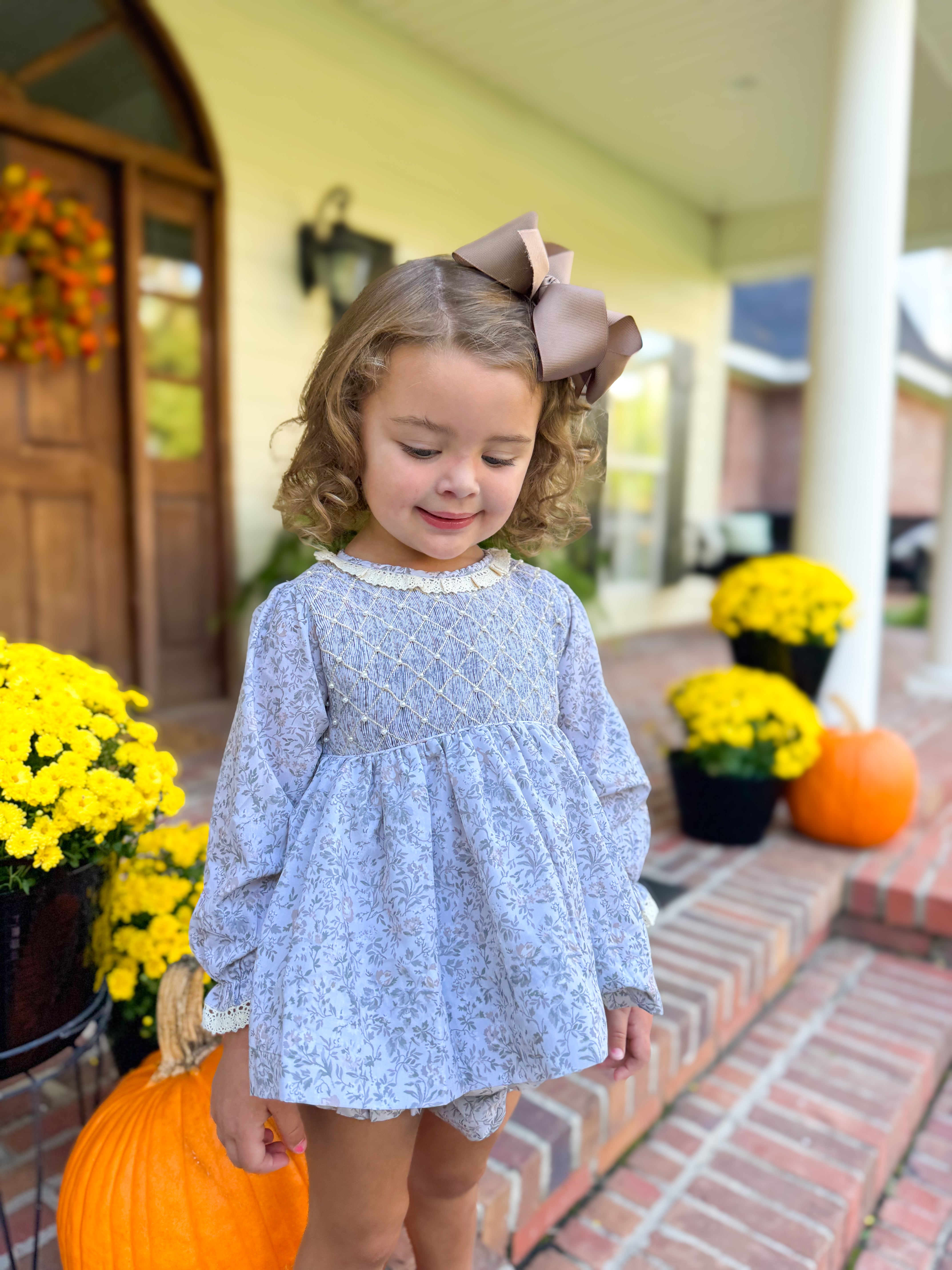 Girls Sage Heirloom Bloomer Set