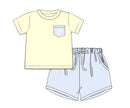 PRE ORDER Boys Yellow & Blue Short Set ETA: MAY to