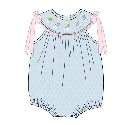 PRE ORDER Girls Pearl Petal Smock Bubble | ETA to LBS: March