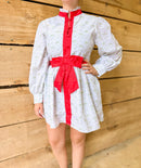 Womens Holiday Toile Dress