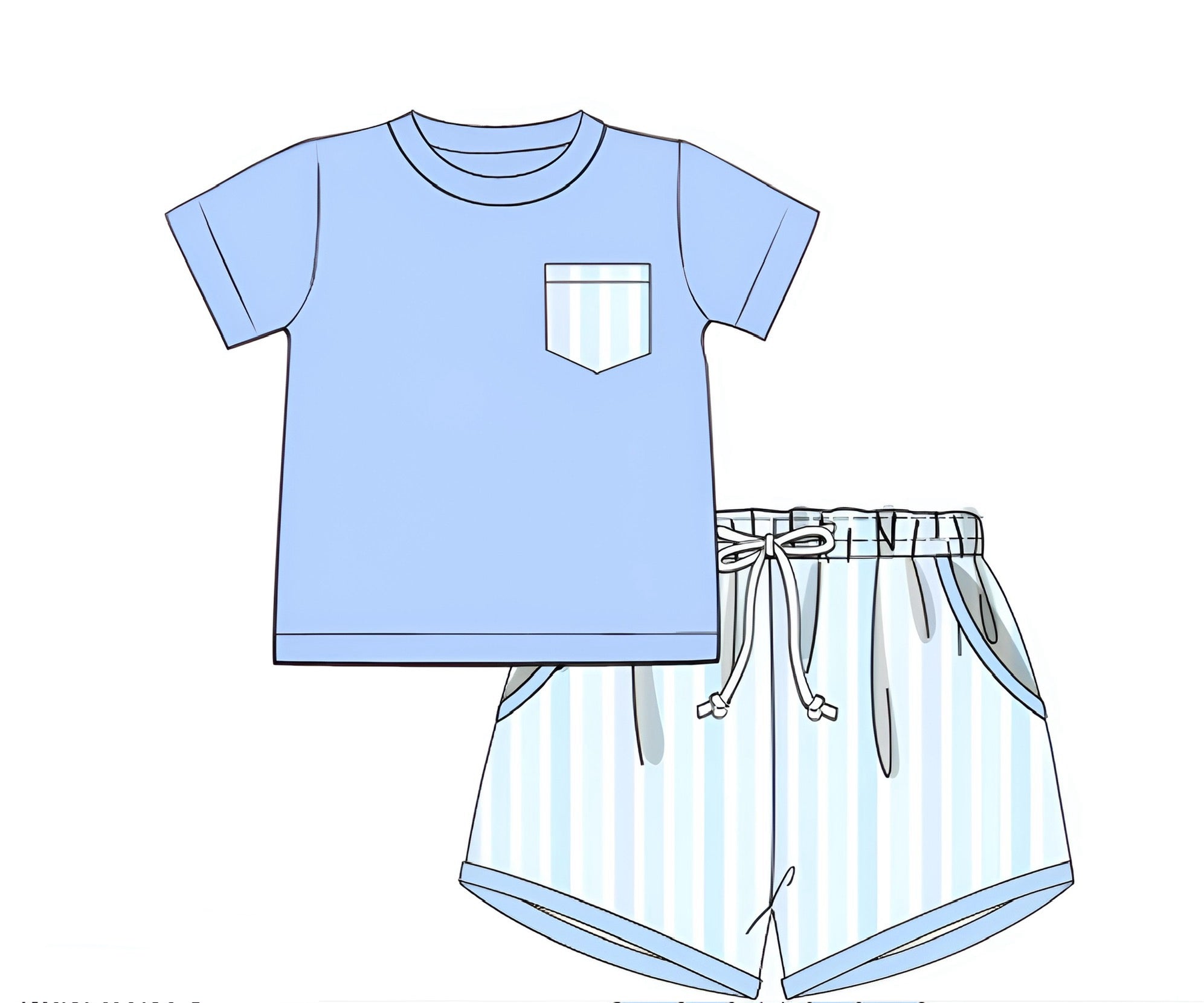 PRE ORDER Boys Summer Stripes Short Set ETA: MAY