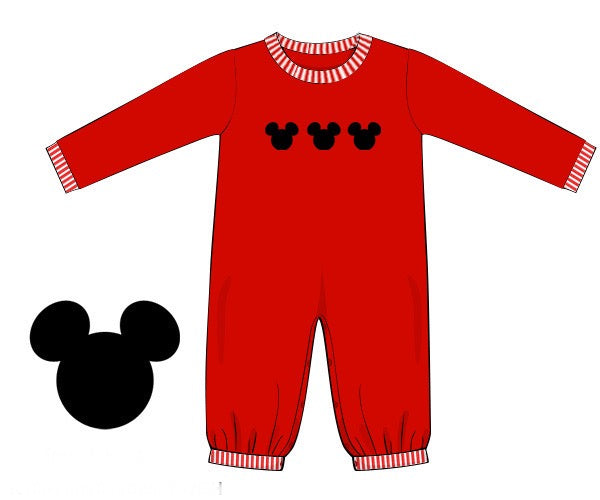 Boys We’ve Got Ears Say Cheers French Knot Long Romper