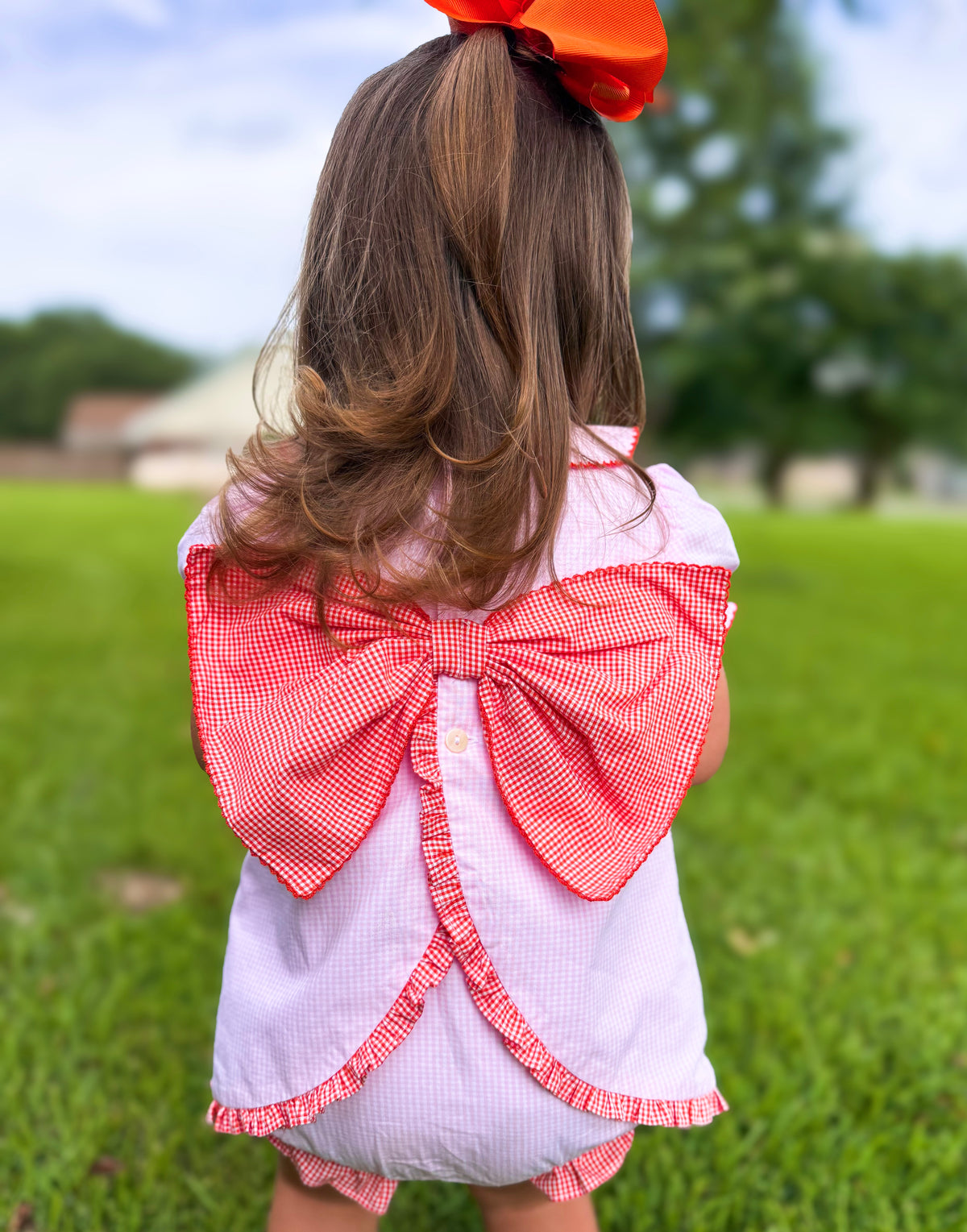 Girls Jack-o’-lantern Skirted Bubble