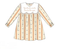 PRE ORDER Girls Embroidered  Give Thanks Bloomer Set & Dress | ETA to LBS: SEPTEMBER