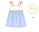 PRE ORDER Girls Embroidered and Beaded You are my Sunshine Bloomer Set & Dress | ETA to LBS: APRIL