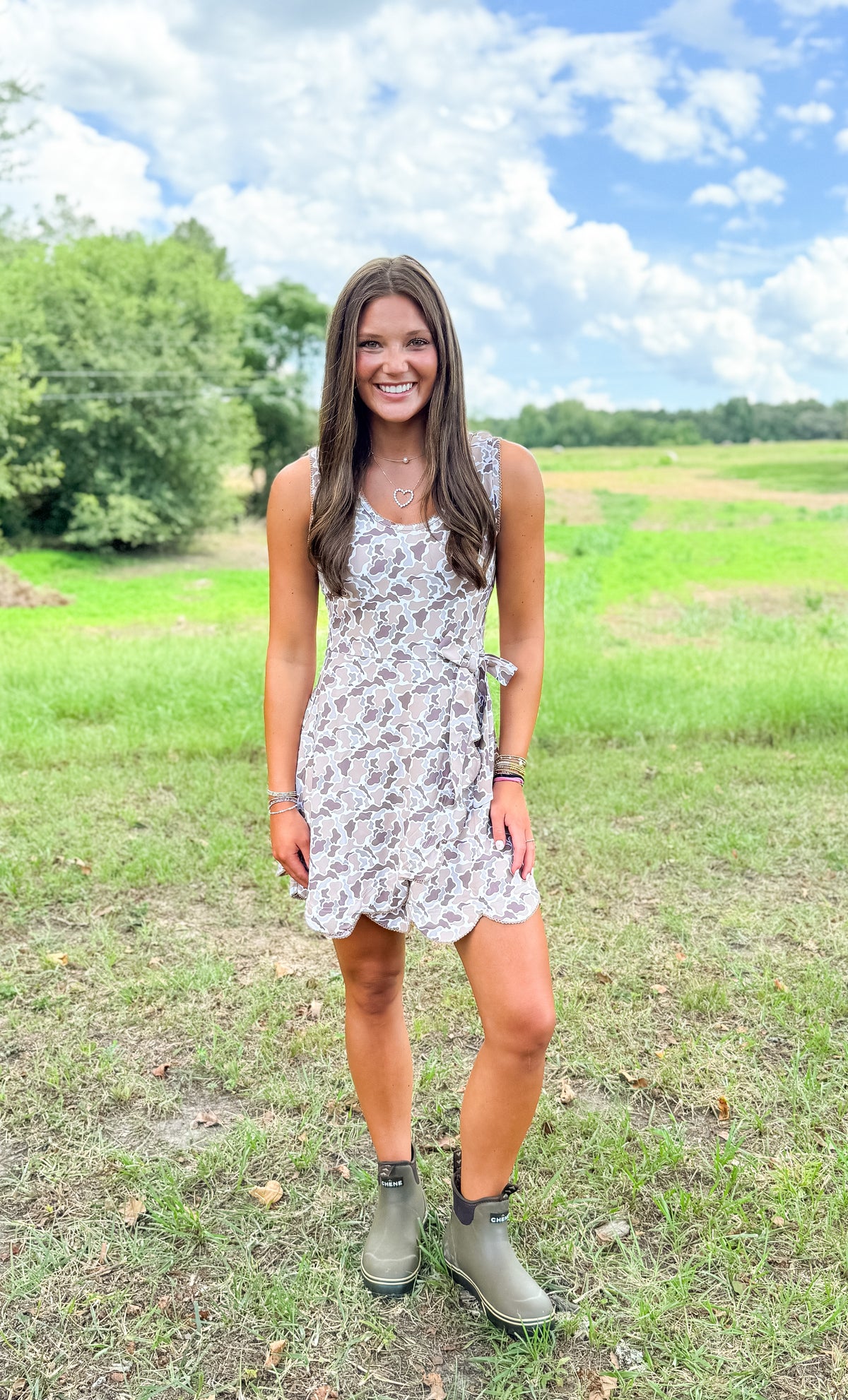 Women’s Old School Camo Knit Dress