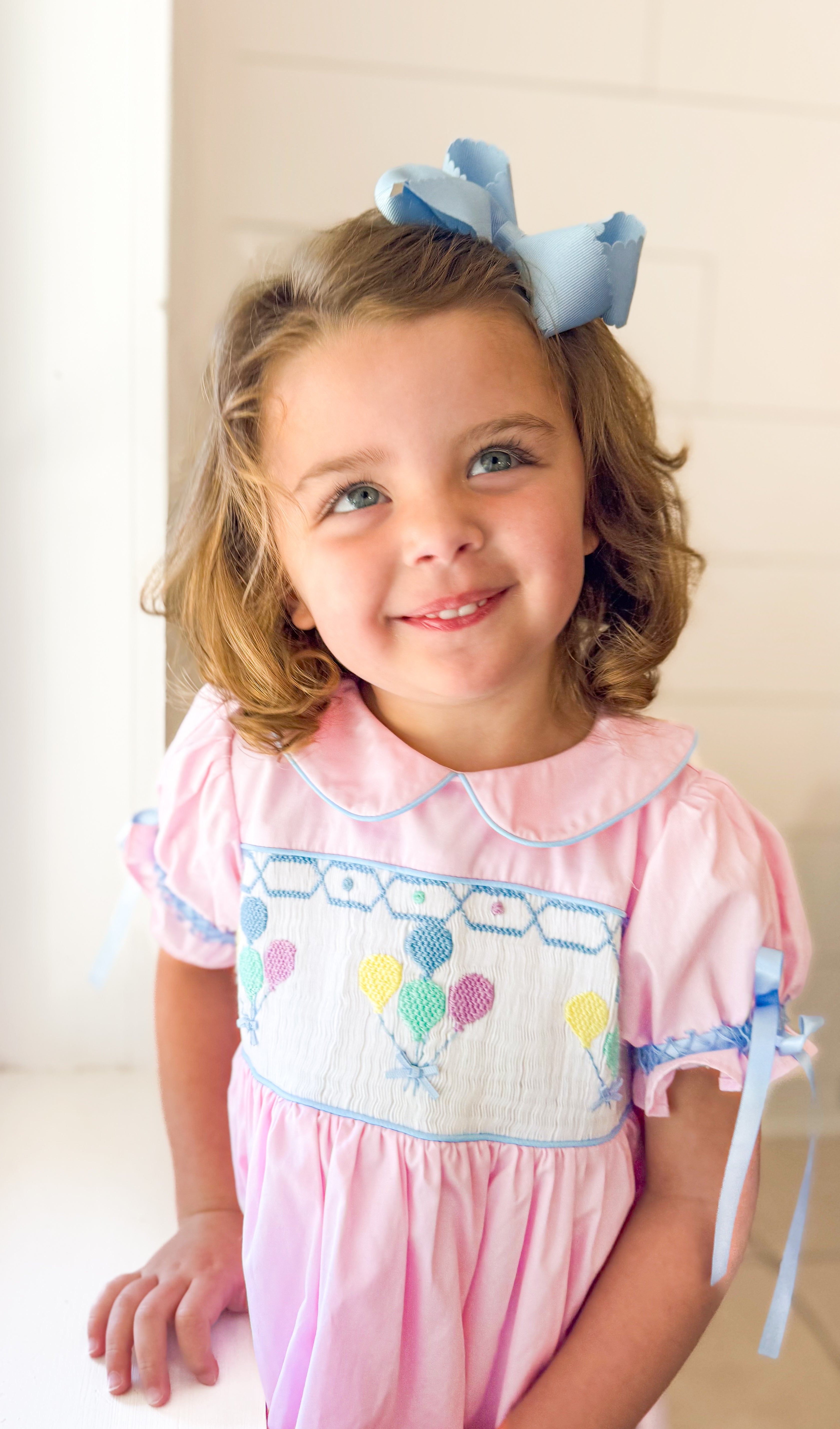 PRE ORDER Girls Smocked Birthday Balloons Bloomer Set & Dress | ETA to LBS: JUNE