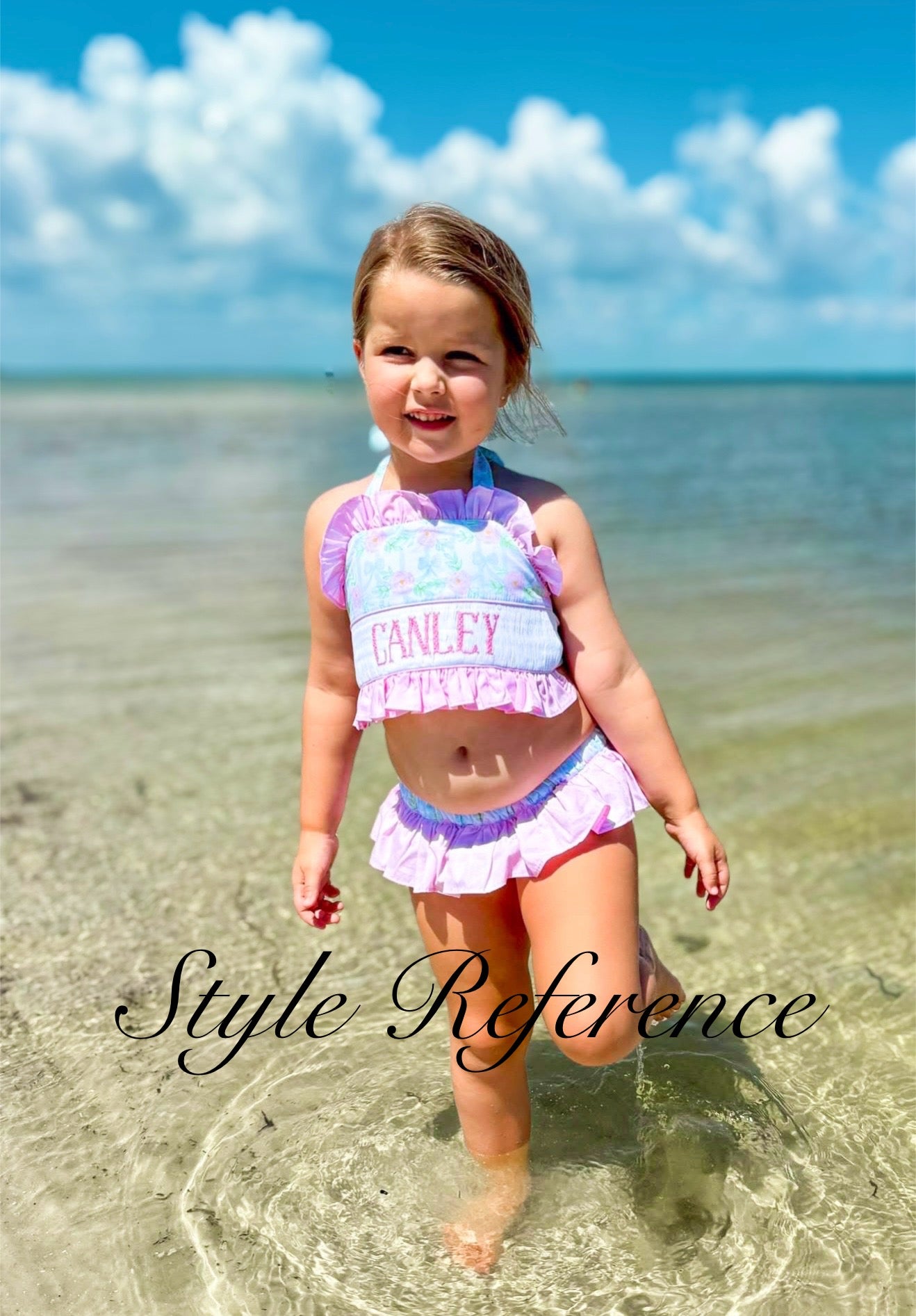 PRE ORDER Name Smock Girls 2 Piece Floral Daydream Swimsuit ETA: APRIL