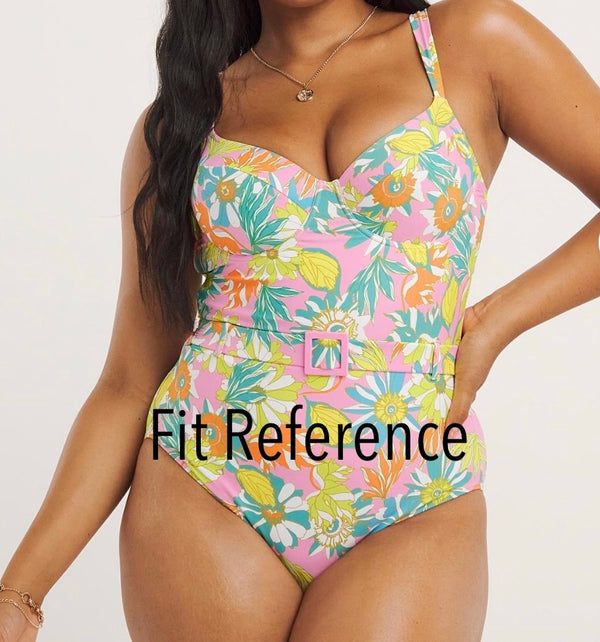 Women’s Blooming Pastels One Piece Swimsuit