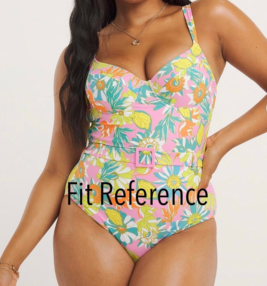 Women’s Blooming Pastels One Piece Swimsuit