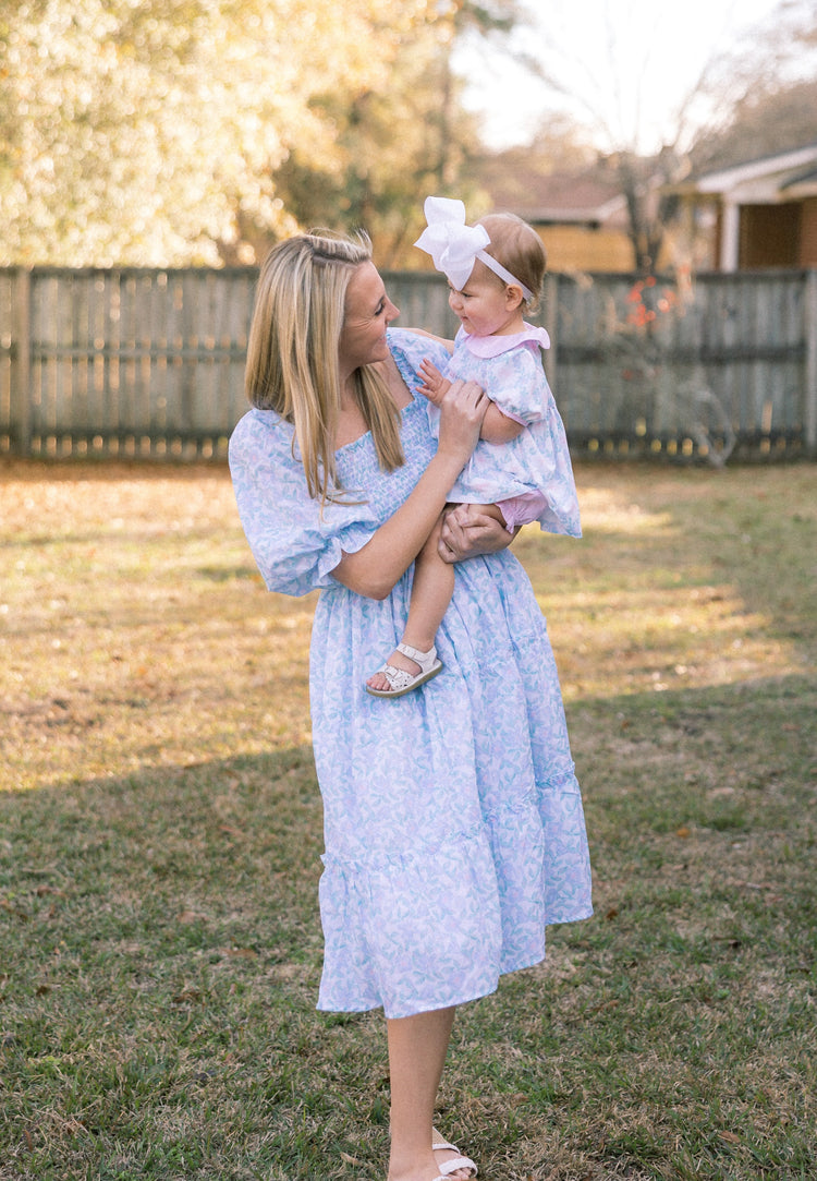 Mom Match Pastel Floral Dress