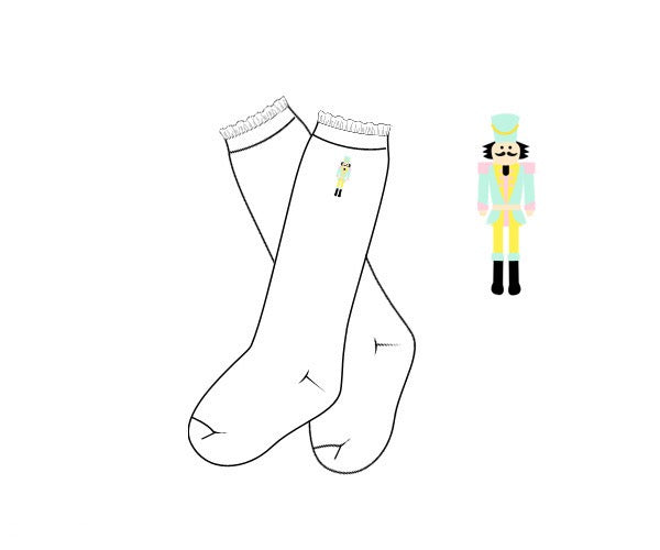 Girls Nutcracker Dreams Knee High Socks