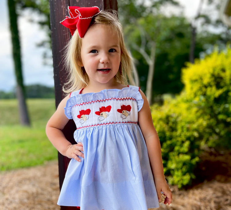 Girls Smocked Ole Miss Short Set