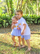 PRE ORDER Boys French Knot Rubber Ducks and Embroidered Easter Tractor Interchangeable Bubble | ETA to LBS: LATE FEBRUARY