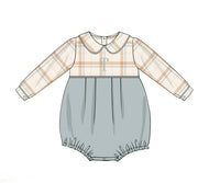 PRE ORDER Boys Country Harvest Plaid Bubble | ETA to LBS: SEPTEMBER