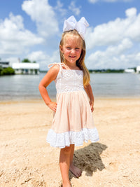Girls Muslin & Lace Dress