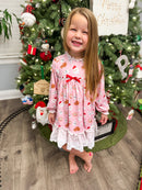 Girls Cookies & Milk Knit Gown