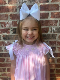 PRE ORDER Girls Blue Pearl Bows Bloomer Set & Dress | ETA to LBS: JANUARY