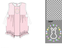 PRE ORDER Girls Hoppin Down the Pearl Bunny Trail Bubble | ETA to LBS: LATE FEBRUARY