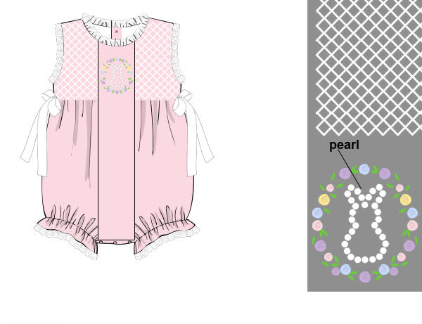 PRE ORDER Girls Hoppin Down the Pearl Bunny Trail Bubble | ETA to LBS: LATE FEBRUARY