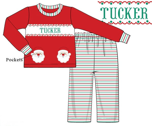 PRE ORDER Boys Custom Smock Light Skin Santa Pocket Light Pant Set | ETA to LBS: OCTOBER