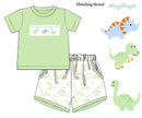 PRE ORDER Boys Smocked Dinosaurs Short Set ETA: MAY