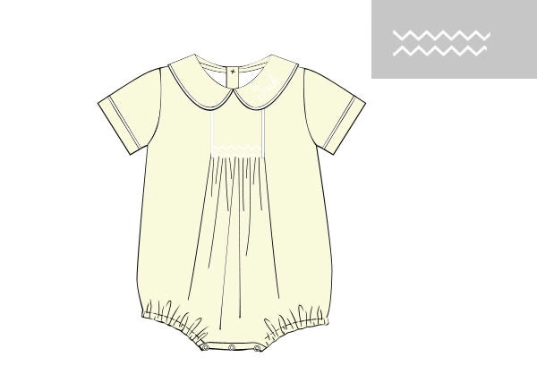 PRE ORDER Boys Smocked Sweet Grace Heirloom Bubble | ETA to LBS: FEBRUARY