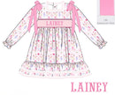 PRE ORDER Girls Custom Smock Candyland Christmas Bloomer Set & Dress | ETA to LBS: OCTOBER
