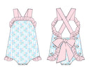 PRE ORDER Girls Floral Stripes Sunsuit ETA: MAY