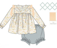 PRE ORDER Girls Country Harvest Blooms Bloomer Set & Dress | ETA to LBS: SEPTEMBER