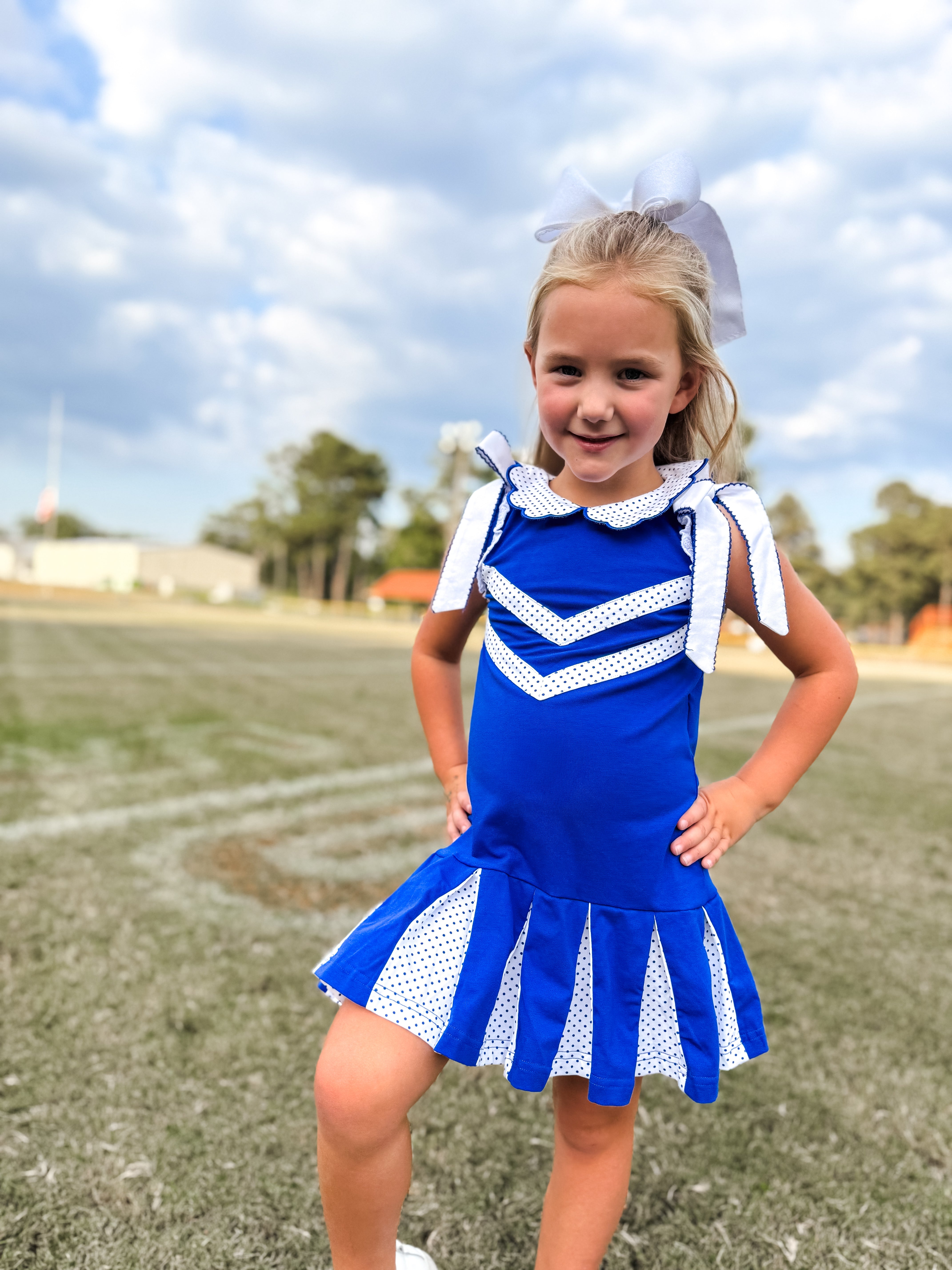 Blue & White Cheer Dress