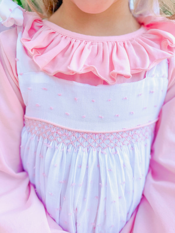 Girls Be My Valentine Swiss Dot Bubble