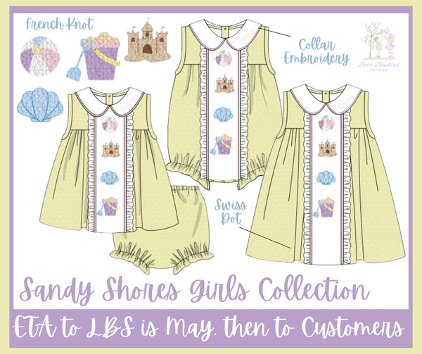 Girls French Knot Sandy Shores Bubble
