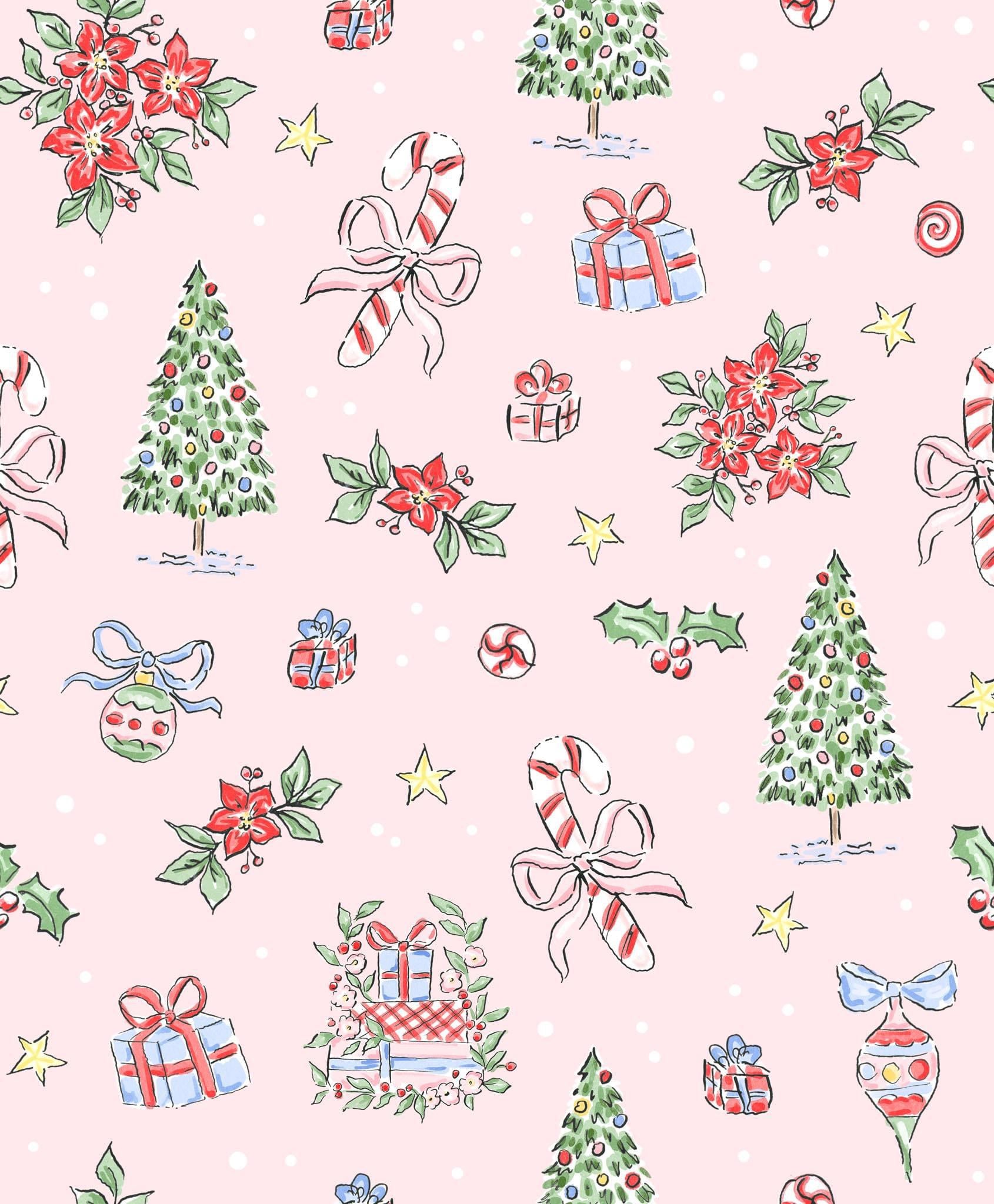 Girls Antique Christmas Smocked Bloomer Set