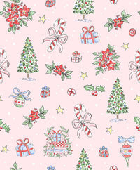 Girls Antique Christmas Smocked Bloomer Set