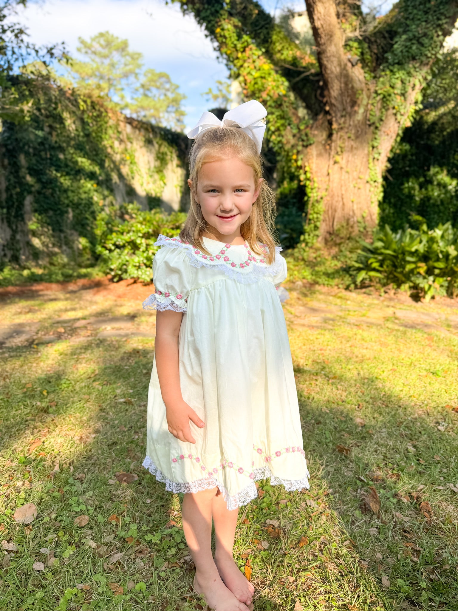 PRE ORDER Girls Easter Sunshine Heirloom Dress | ETA to LBS: LATE FEBRUARY